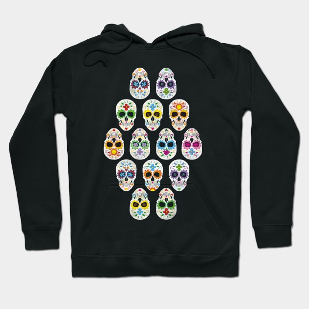 Dia de los muertos 2 Hoodie by ewdondoxja